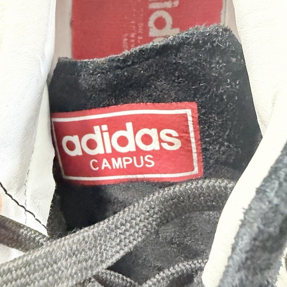Vintage Adidas Campus II Black White Red Suede Leather Shoes 2005 Mens 10 451695 main image 10